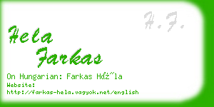 hela farkas business card